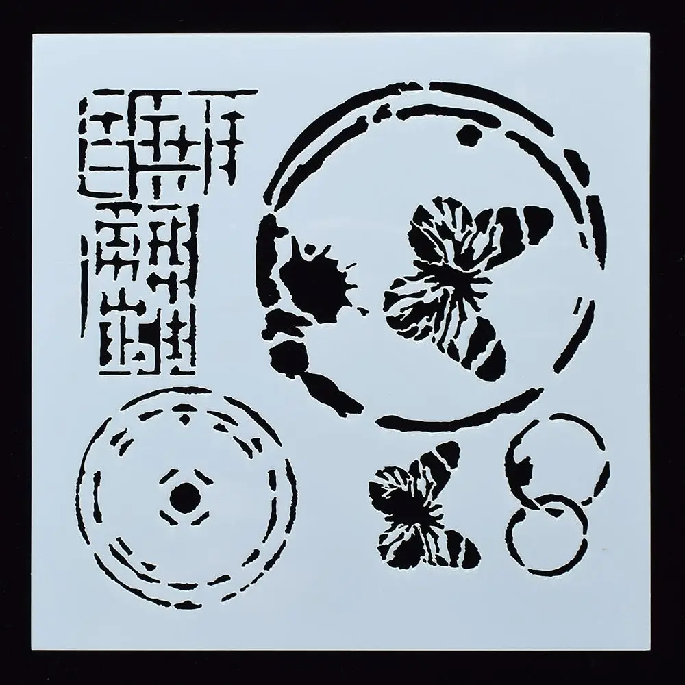 1 шт. трафареты для стен с рисунком бабочек|Трафареты| |