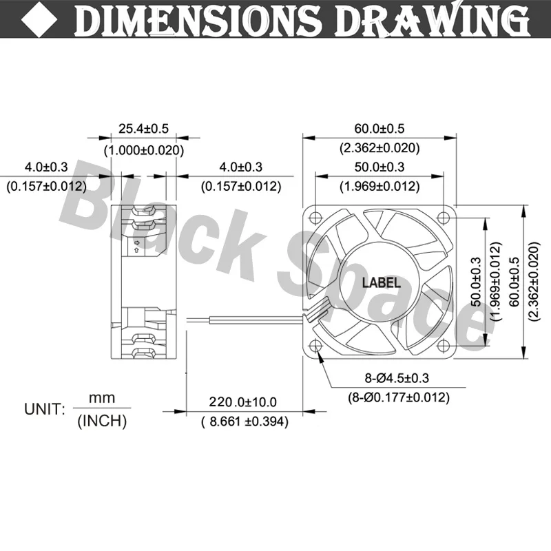 20 шт. Gdstime 6025 60 мм x 60 мм x 25 мм 2Pin 12 В DC бесщеточный вентилятор охлаждения для ПК Вентилятор охлаждения процессора компьютера