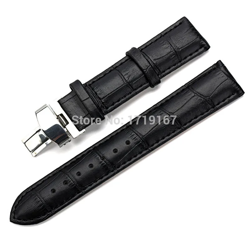 Ремешок для часов T035 Tissot из натуральной кожи ремешок серебряная бабочка с