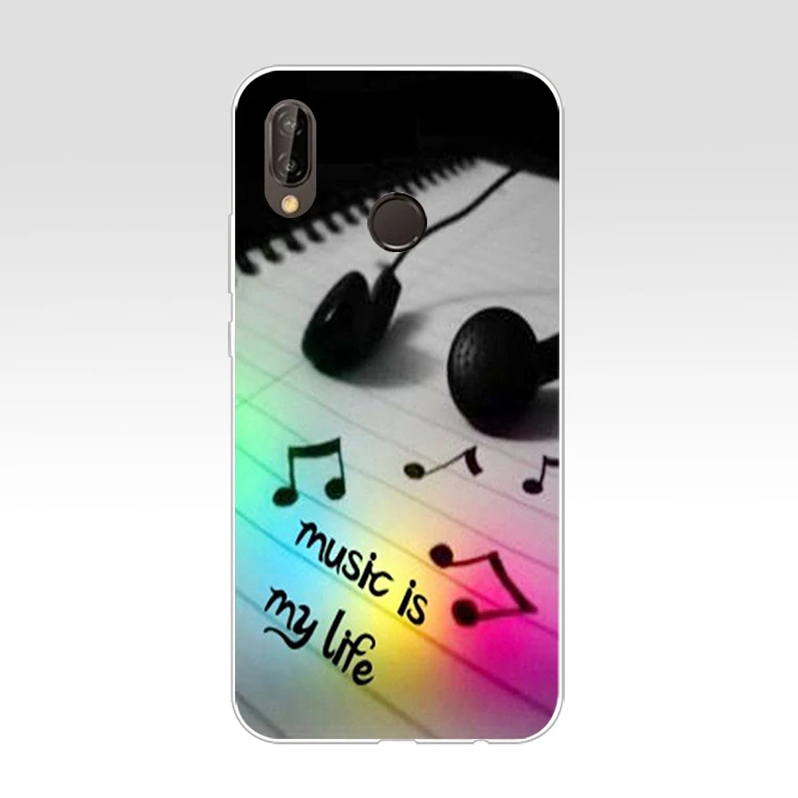 Мягкий силиконовый чехол из ТПУ для huawei p 20 lite pro y6 2017 mate 10 119AQ Music is My Life | Мобильные