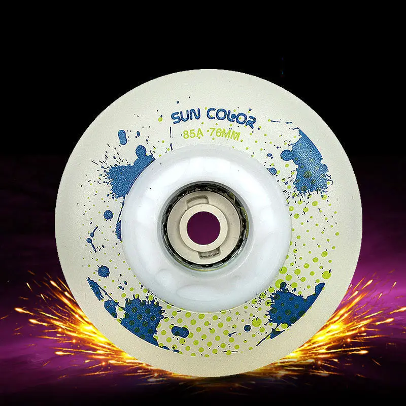 Бесплатная доставка роликовые скейты осветительные колеса ПУ 85A 72 76 80 мм | Спорт и