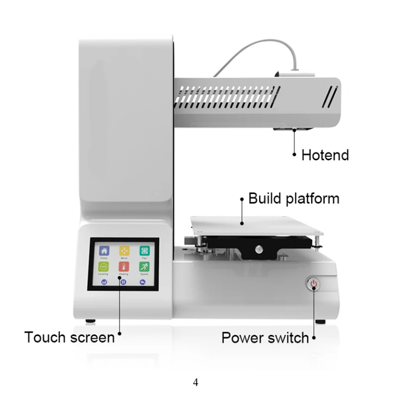 Tianfour T130 с открытым исходным кодом Высокая точность 3D принтеры Wi Fi Подключение
