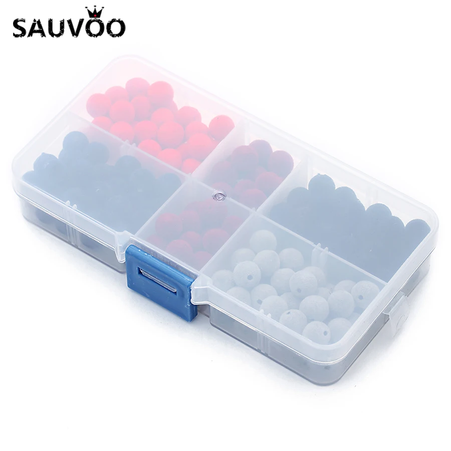 

SAUVOO 1 Box 8mm Beads Sets Mixed Color Round Ball Fabric Stripe Eys Resin Loose Spacer Bead 250pcs for DIY Jewelry Findings