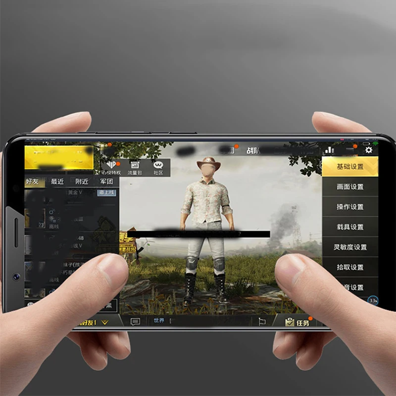 EXUNTON полное покрытие анти шпионское закаленное стекло для VIVO Y12 защита экрана