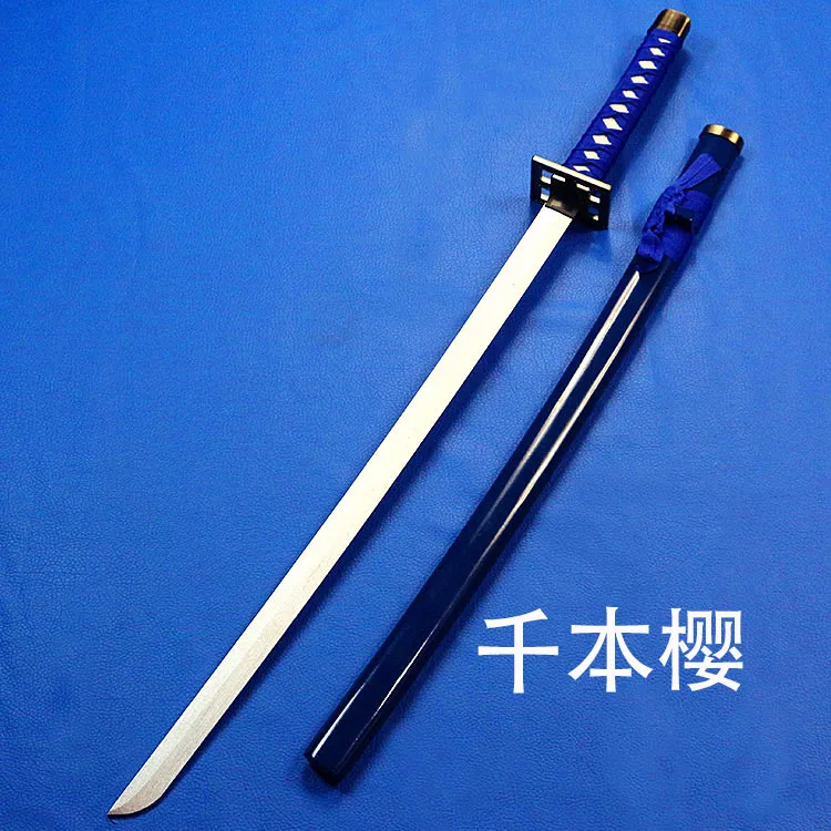 Bleach Рукия Куросаки ichigoku ЯПОНСКИЙ KATANA Косплей деревянный меч лезвие ножа оружие Косплэй Реквизит Высокое качество - Цвет: as show