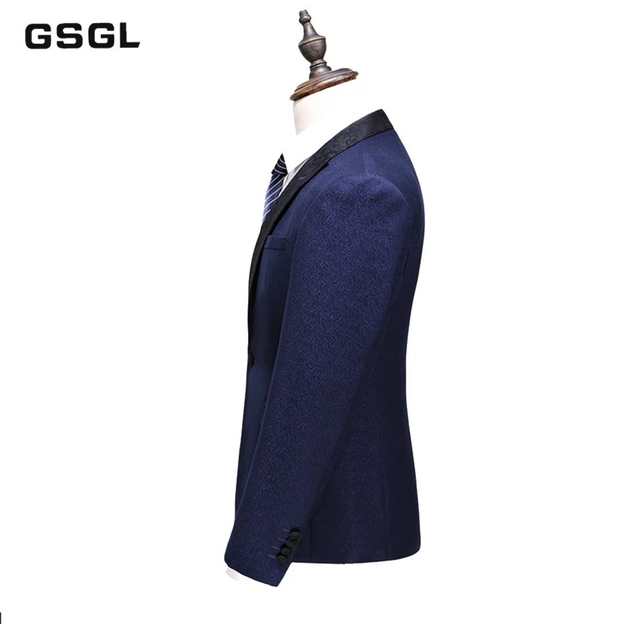 Мужские костюмы с цветочным принтом на одной пуговице смокинги для жениха костюм