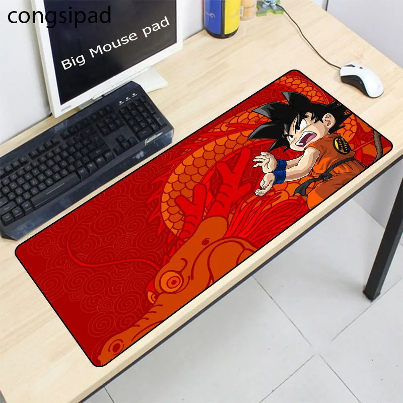 Congsipad Dragon Ball Z Аниме Мышь большой Мышь 40х90/30x60/70/80/90 см клавиатура Коврик