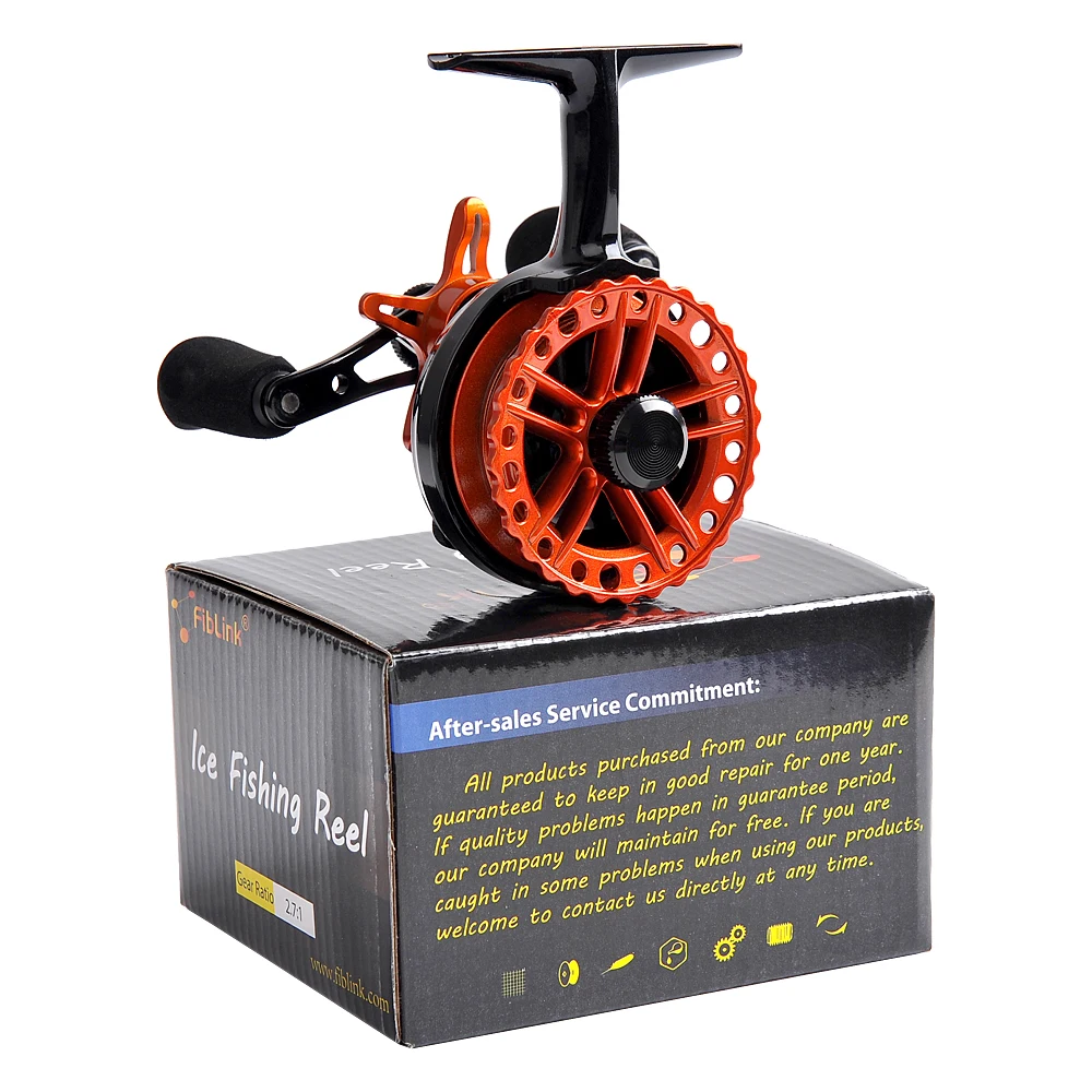 Fiblink Inline 2,6: 1 Катушка для подледной рыбалки 4+ 1BB шарикоподшипники пластиковые плот катушки для подледной рыбалки вправо/влево в линии ледяная катушка