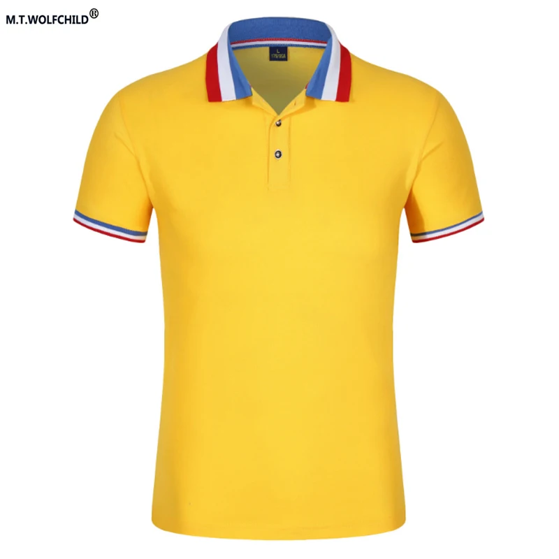 Free shipping 2018 Summer Mens short sleeve hit color collar polo shirts casual solid men's polos Fashion slim mens tops |