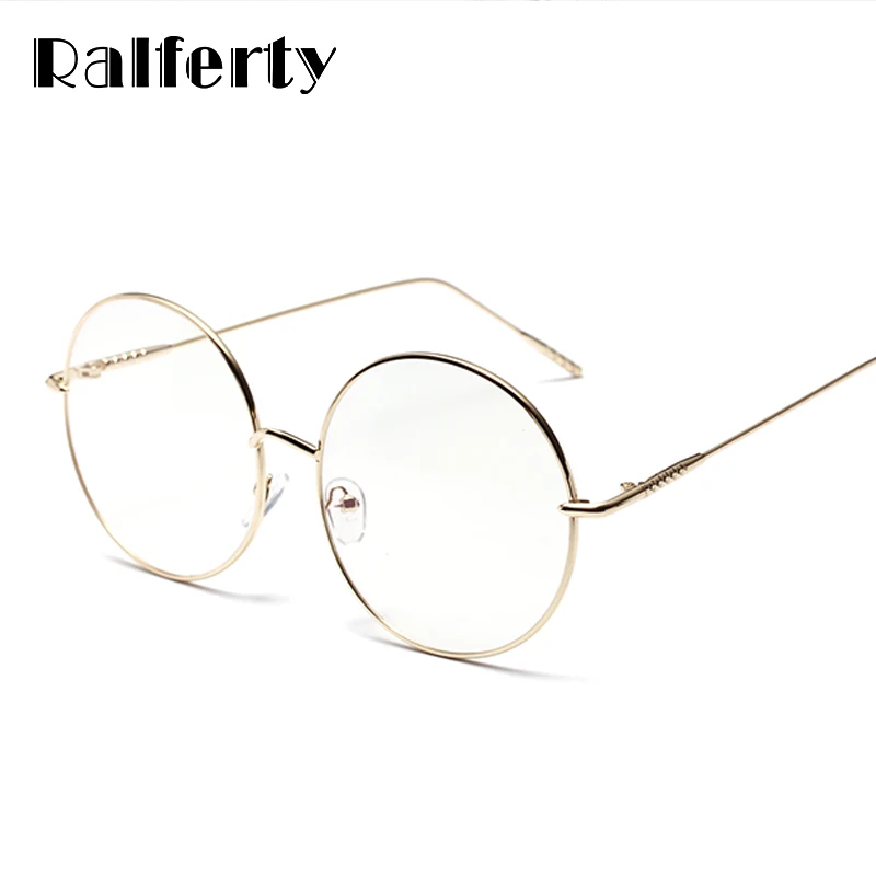 Ralferty 2018 большие круглые очки оправа декорированные для глаз женщин Lunette