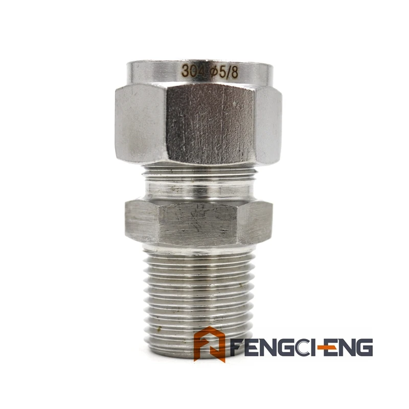 5/8 &quotКомпрессионный фитинг x 1/2&quot Мужской NPT SUS304 трубный Компрессионный оптом и в