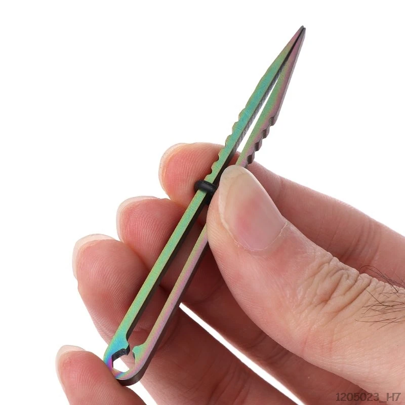Titanium Tweezer TC4 Ti EDC Gear Clamp Pick Up Clamping Gadget Pocket Multipurpose Travel Clip Mini Tool Camp Hike Outdoor | Инструменты
