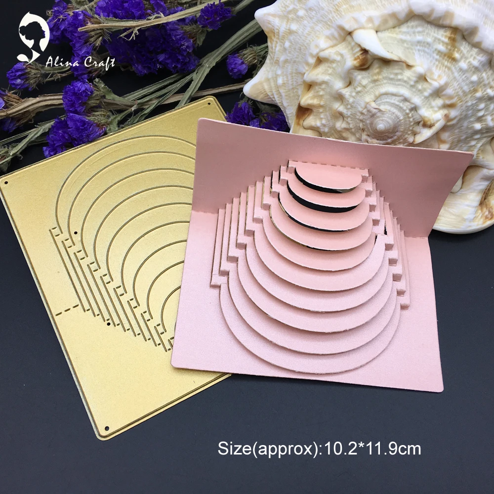 Металлические режущие матрицы 3D подиумная форма для свадьбы художественный