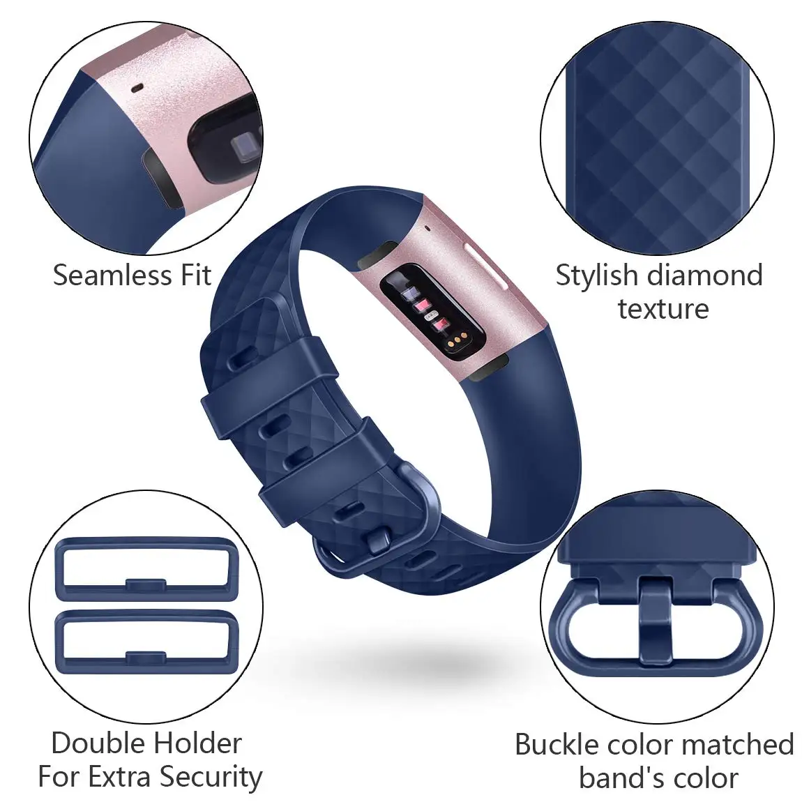 Мягкий ТПУ наручный ремешок для Fitbit Charge 3 Новая мода часы спортивный силиконовый