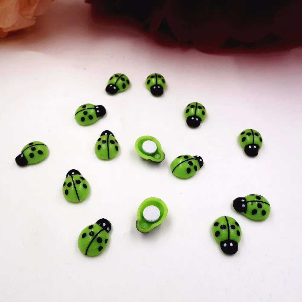 Самоклеящиеся наклейки в виде божьей коровки разных размеров 100 шт.|craft halloween