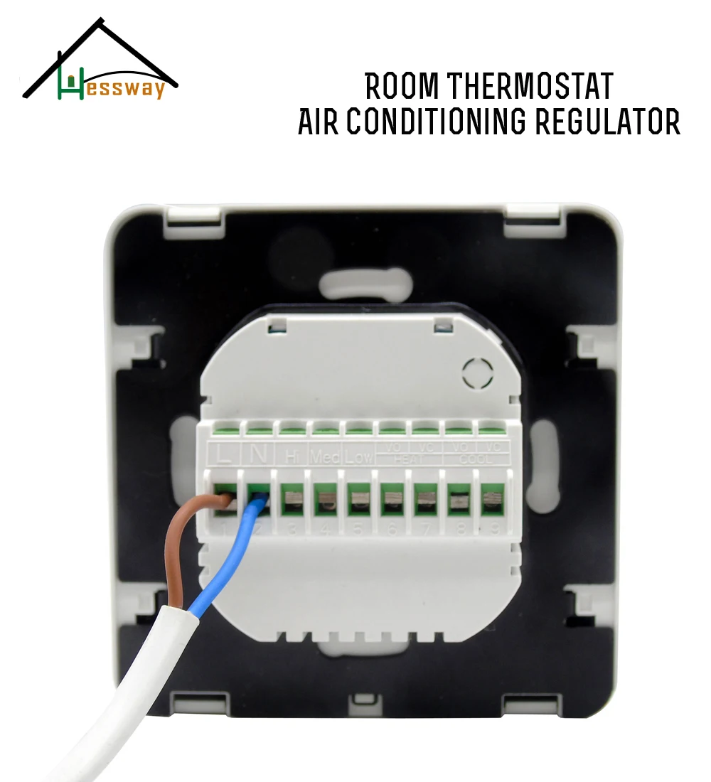 2p 4p EU HESSWAY переключатель термостата с сенсорным экраном|thermostat switch|switch thermostatthermostat