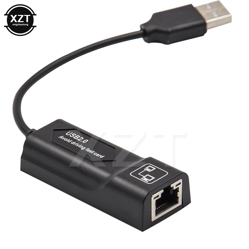 USB Ethernet адаптер Сетевая карта USB LAN Мини Сетевой адаптер USB к RJ45 10/100 Мбит/с ЛВС USB RJ45 карта для Mac, ПК, ноутбука