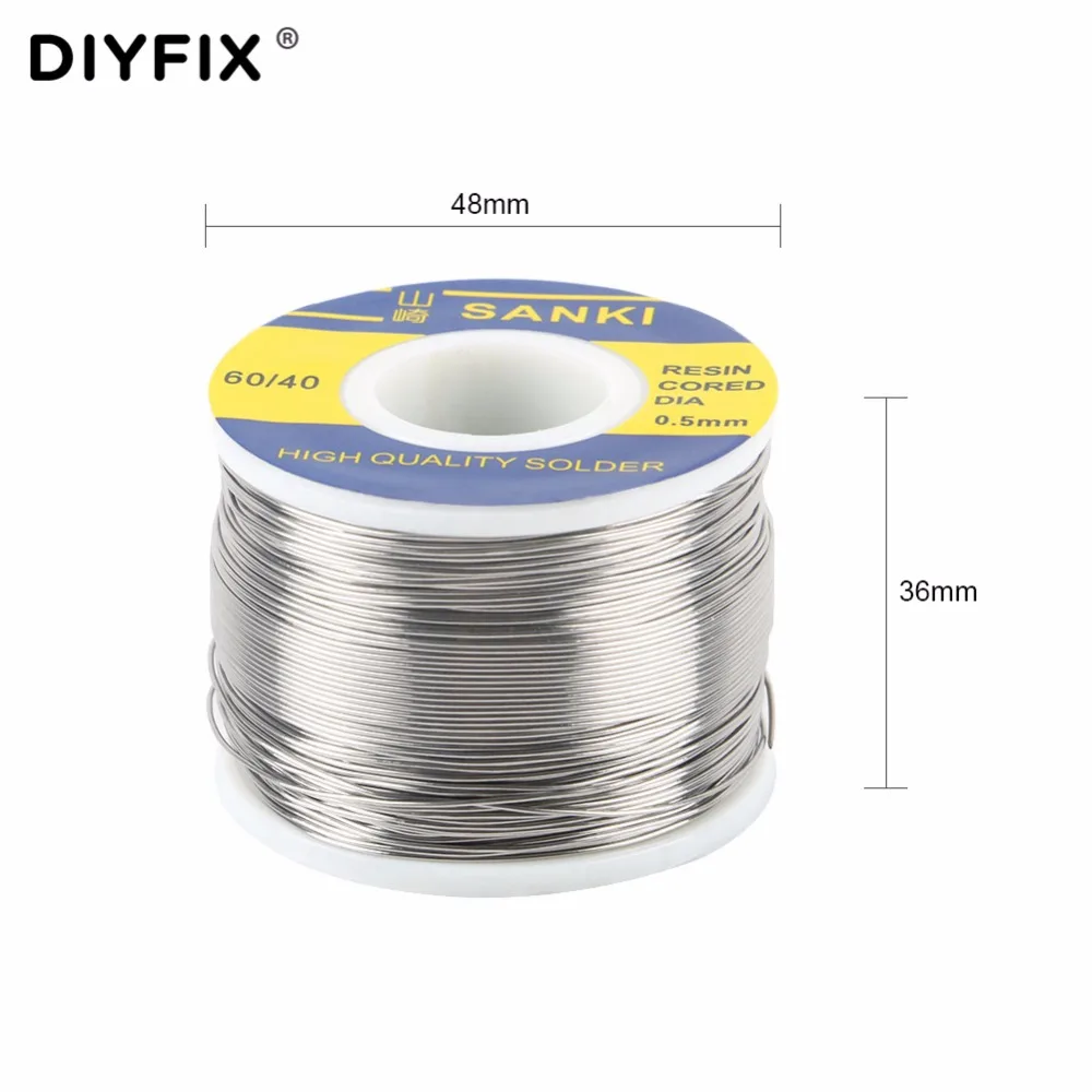 DIYFIX 0 3/0 4/0 5 мм 250 г 60/40 канифольное ядро оловянный припой проволочный вывод пайки