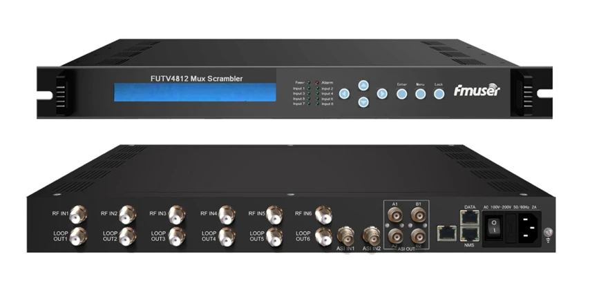 FUTV4812 6 тюнер IRD DVB S/S2/C/T РЧ вход 2 ASI In 1 IP выход Mux скремблер|ird|asisinput |