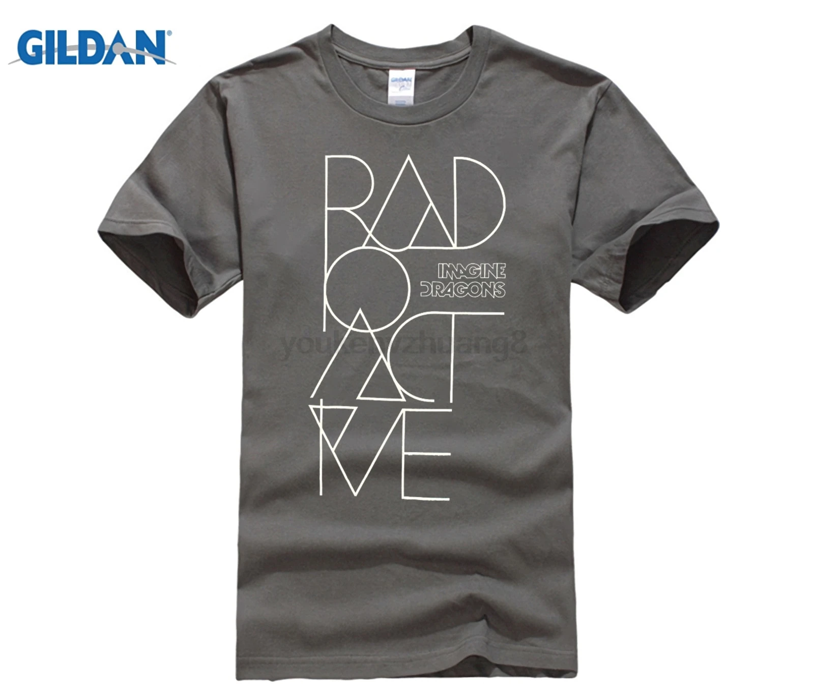 Горячие предложения IMAGINE DRAGONS RADIOACTIVE BLACK SLIM FIT T SHIRT NEW MUSIC ADULT Забавные футболки