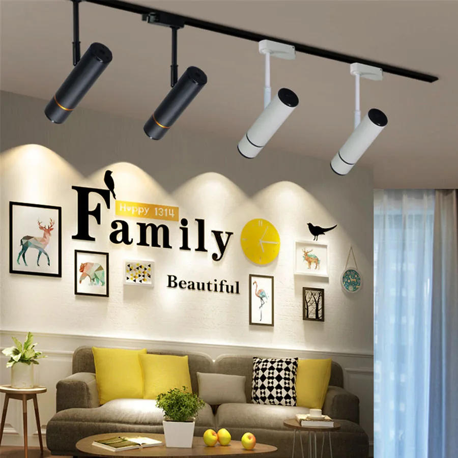 

Thrisdar 12W 18W Led Track Light Spotlight Surface mounted led Ceiling Downlight Clothes Store Ceiling Rail Track Spotlight