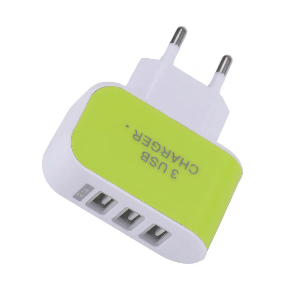 Универсальный тройной usb порт 5 в 3 1 А настенный адаптер для домашнего и