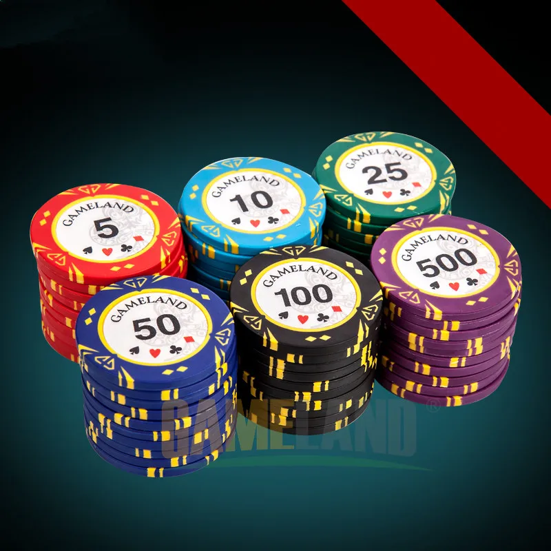 Фишки казино Monte Carlo Poker Для Покера Чип Металла Алмазов 14 г Клей + Железо Техасский