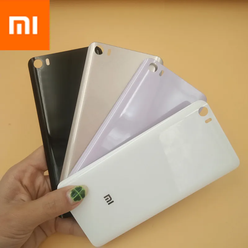 3D стеклянный чехол на заднюю крышку для XIAOMI phone MI5 задняя дверь Замена батарейного отсека клейкая наклейка 5,15 дюймов 4 цвета