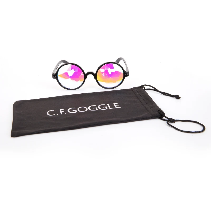 C. F. GOGGLE Новое поступление винтажный круглый калейдоскоп пластиковая оправа