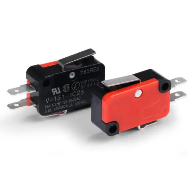 5 шт. 15A 250VAC V-15 кнопочный переключатель SPDT 1NO 1NC микро переключатель