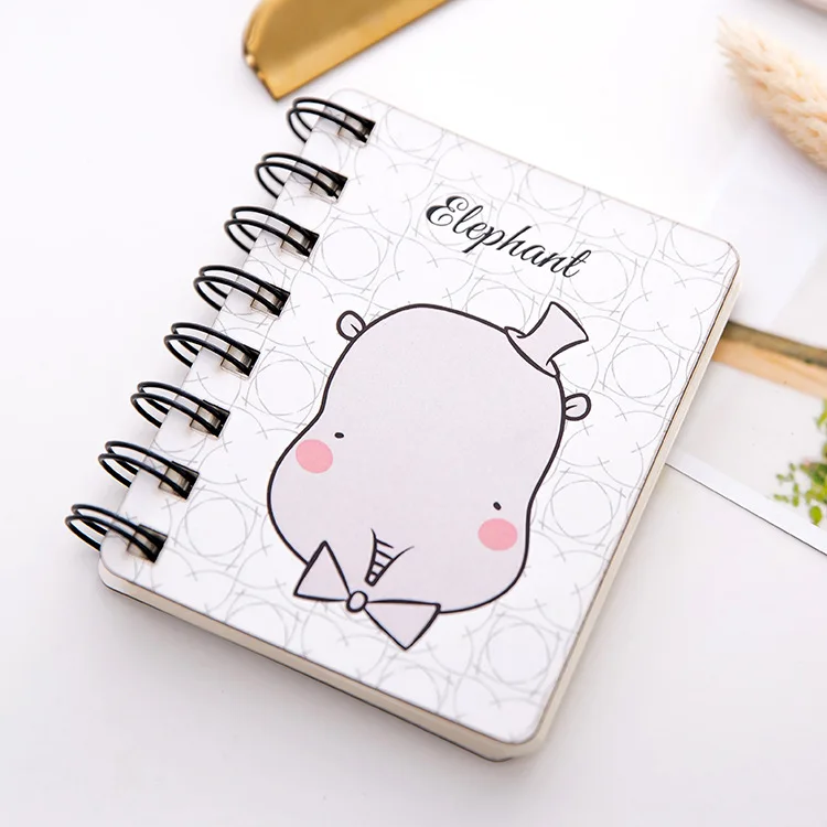 elephant 1pcs С рисунком милого кота с пандой и кроликом; блок складной блокнот для заметок записка заметка Pad с кавайным животным Бумага канцелярские принадлежности карта для изучения контрольный список - Цвет: elephant 1pcs