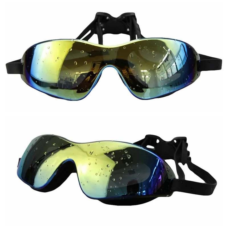 

Men Women Swim Eyewear Colorful Swim Big Glasses Diopter Anti-fog Waterproof UV Protection Unisex Swimming Goggles
