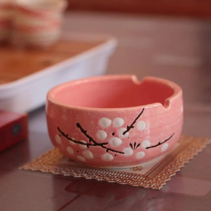 1 шт. 4 вида цветов креативная керамическая пепельница для автомобиля цветочный