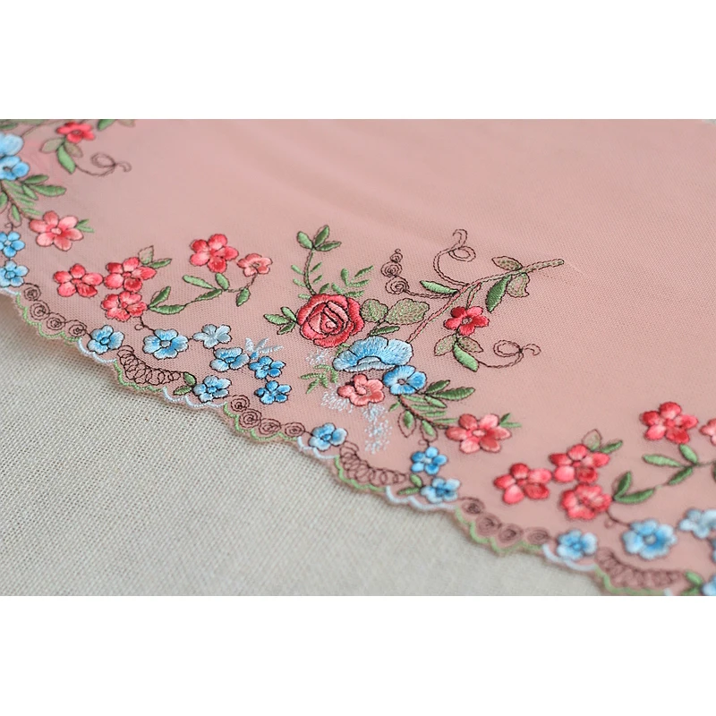 Изысканная коричная кружевная ткань качественная лента для рукоделия и шитья