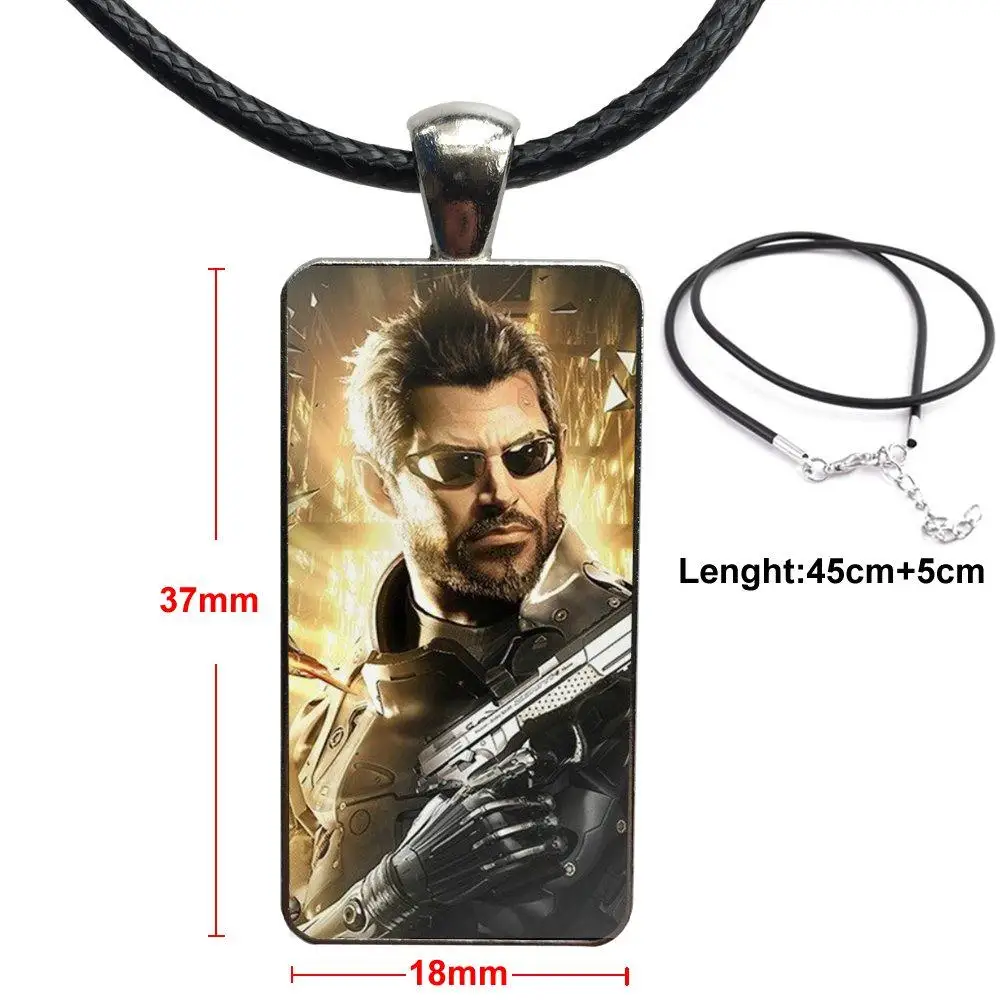 For Women Choker Deus Ex Mankind Divided Games Necklace Fashion Long Chain With Rectangle Jewelry | Украшения и аксессуары