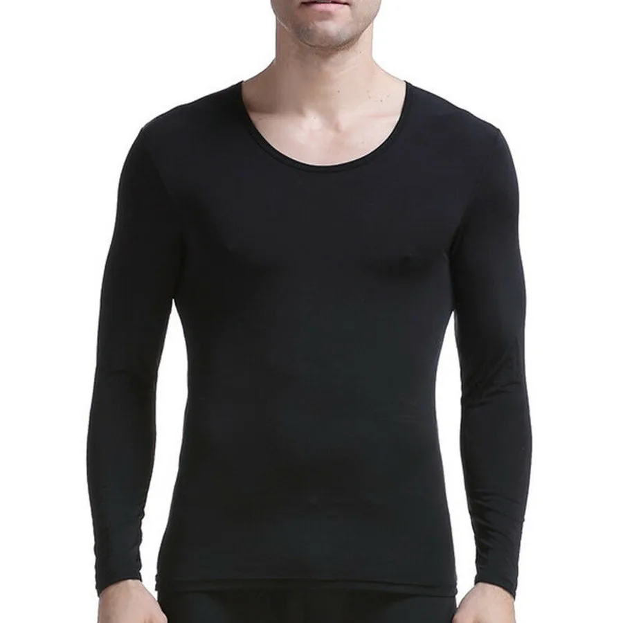 long sleeve Мужская футболка для похудения с длинным рукавом, новая футболка для коррекции фигуры, топы из неопрена, сауна, пот, фитнес, Корректирующее белье, жилет, рубашка, триммер, потеря веса - Цвет: long sleeve