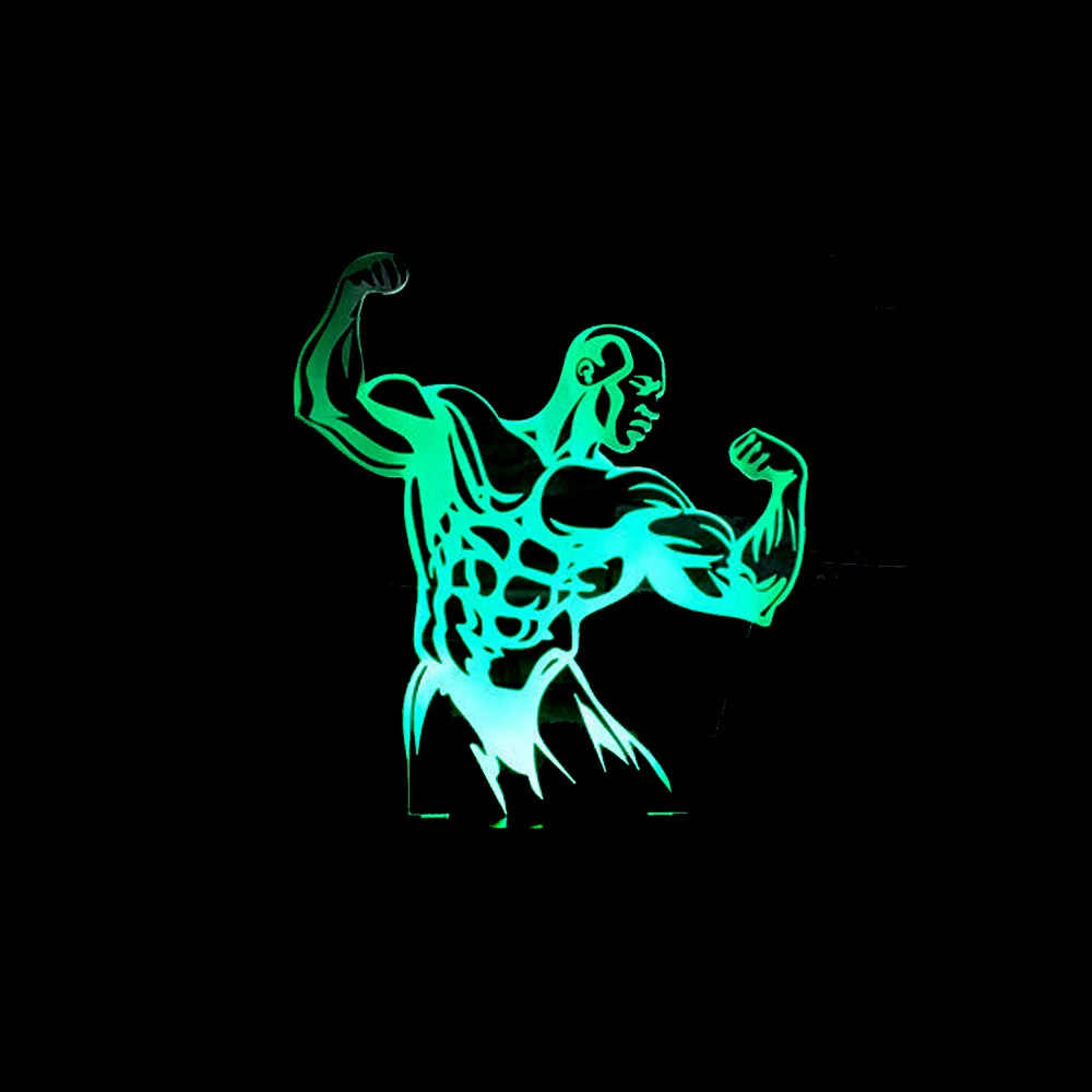 Аэробика спортивная фигурка на заказ 3d ночник 7 красочный сенсорный пульт