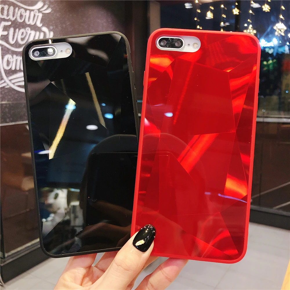 3D Алмазный блестящий чехол для iPhone 6 6s 7 8 Plus X XR XS Max мягкий телефона Роскошный