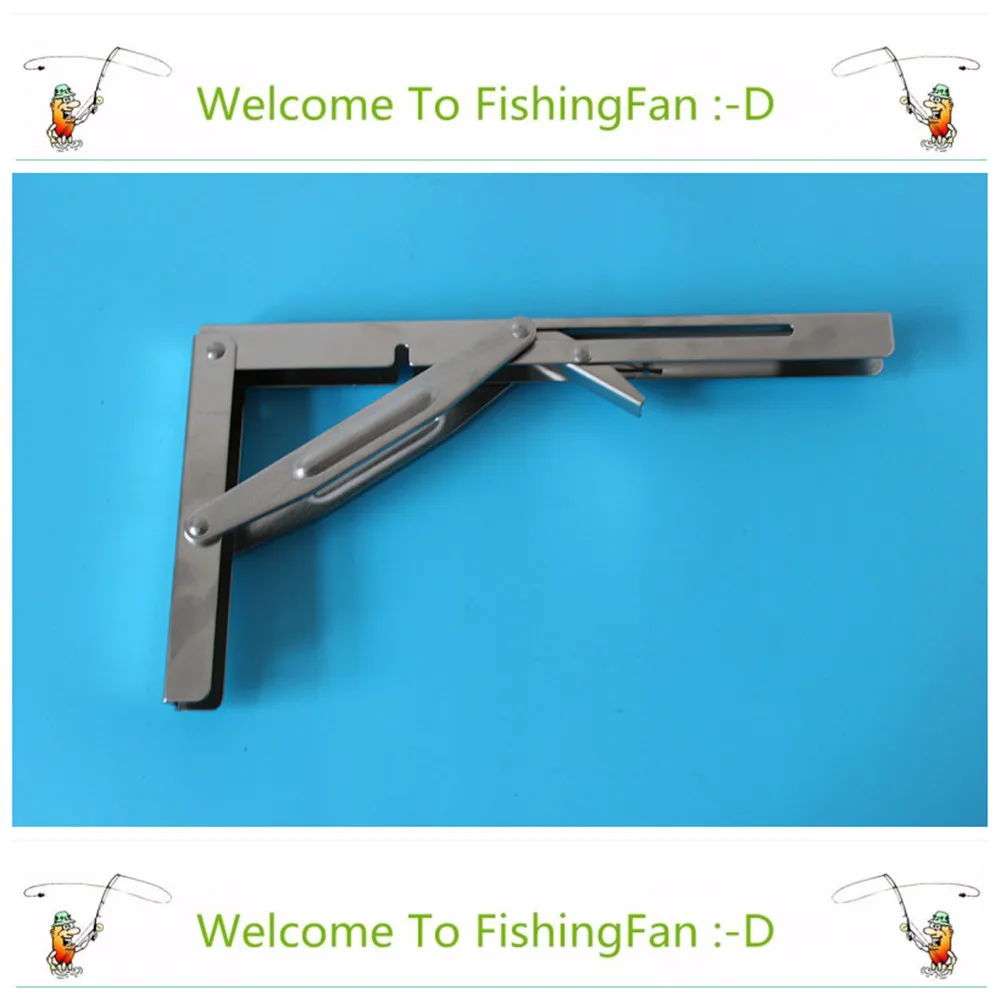 

2pcs Wall Mounted Folding Table Shelf Support Bracket Spring Pair Thicken Stainless Steel Table Bracket