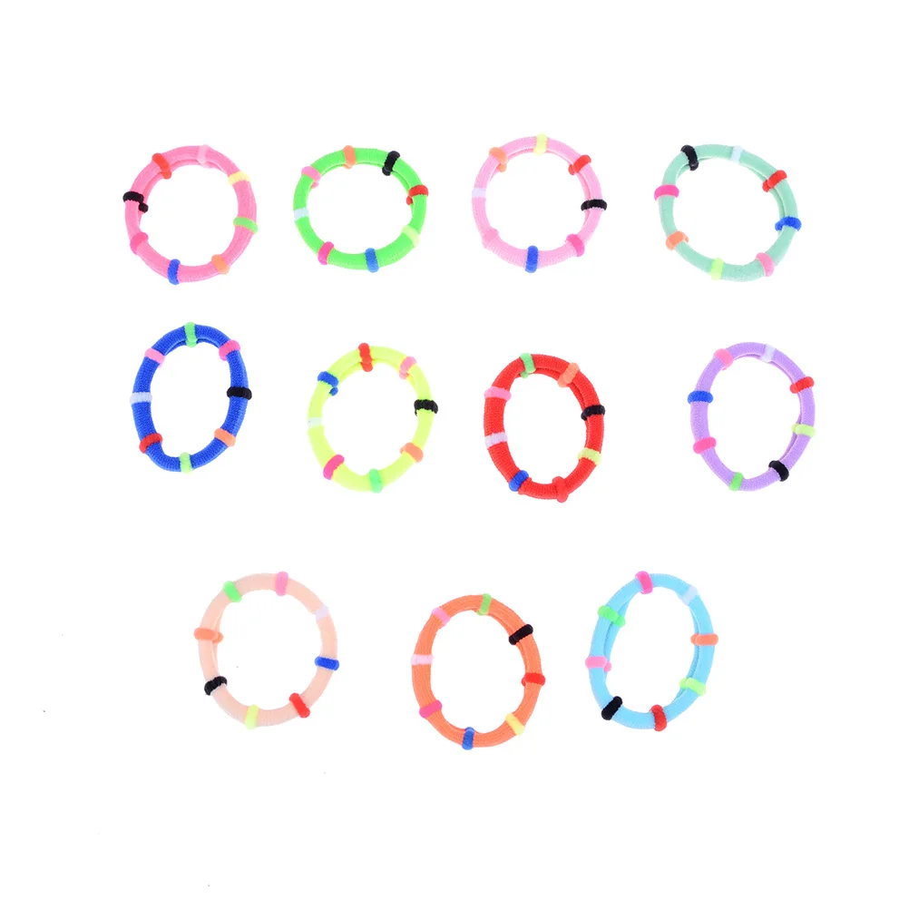 10 шт. резинки для волос карамельных цветов женские аксессуары | Детская одежда и