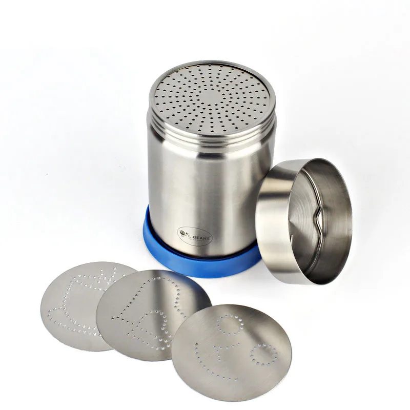 304 нержавеющая сталь маскарадный модуль кофейного порошка/4 шт. различных форм