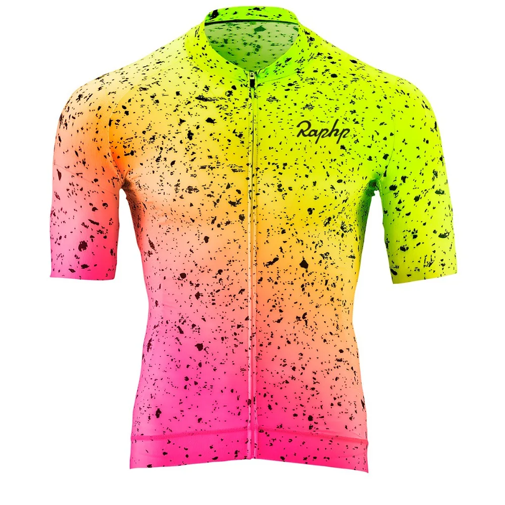 Мужская флуоресцентная велосипедная майка зеленый и синий цвета mtb road pro racing из