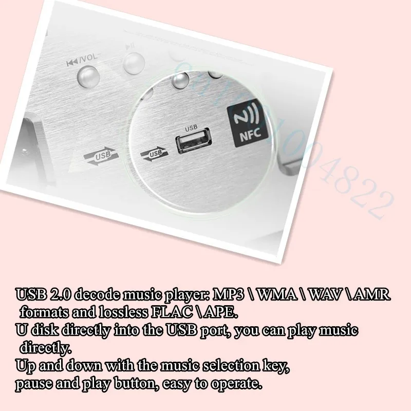 Nobsound PM5 Hi Fi 2 1 усилитель вакуумной трубки Bluetooth домашний аудио только USB/FLAC/APE 120 Вт +
