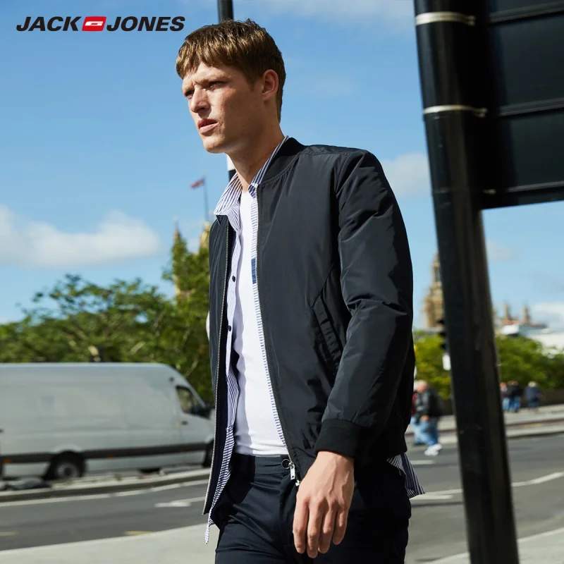 JackJones мужской Бейсбольный воротник стеганая куртка Верхняя одежда парка