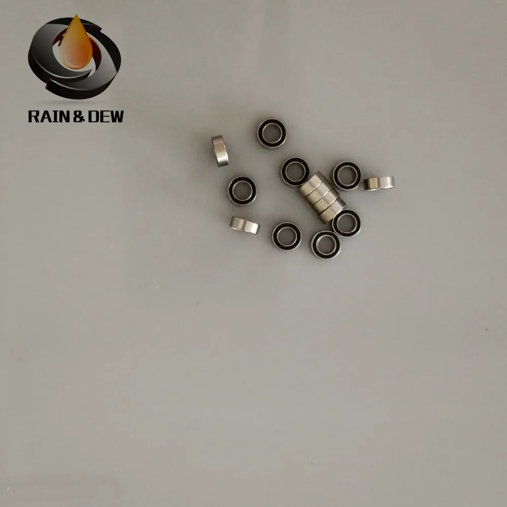 SMR74RS антикоррозийный подшипник ABEC-7(10 шт.) 4*7*2,5 мм миниатюрные SMR74-2RS шарикоподшипники RS SMR74 2RS с черным резиновым уплотнением