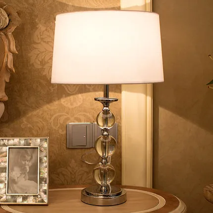 Модные хрустальные настольные лампы для спальни роскошные короткая Современная