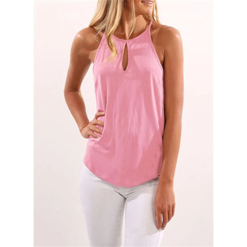 MSSNNG новый летний Для женщин Пляжная футболка с круглым вырезом одноцветное Цвет