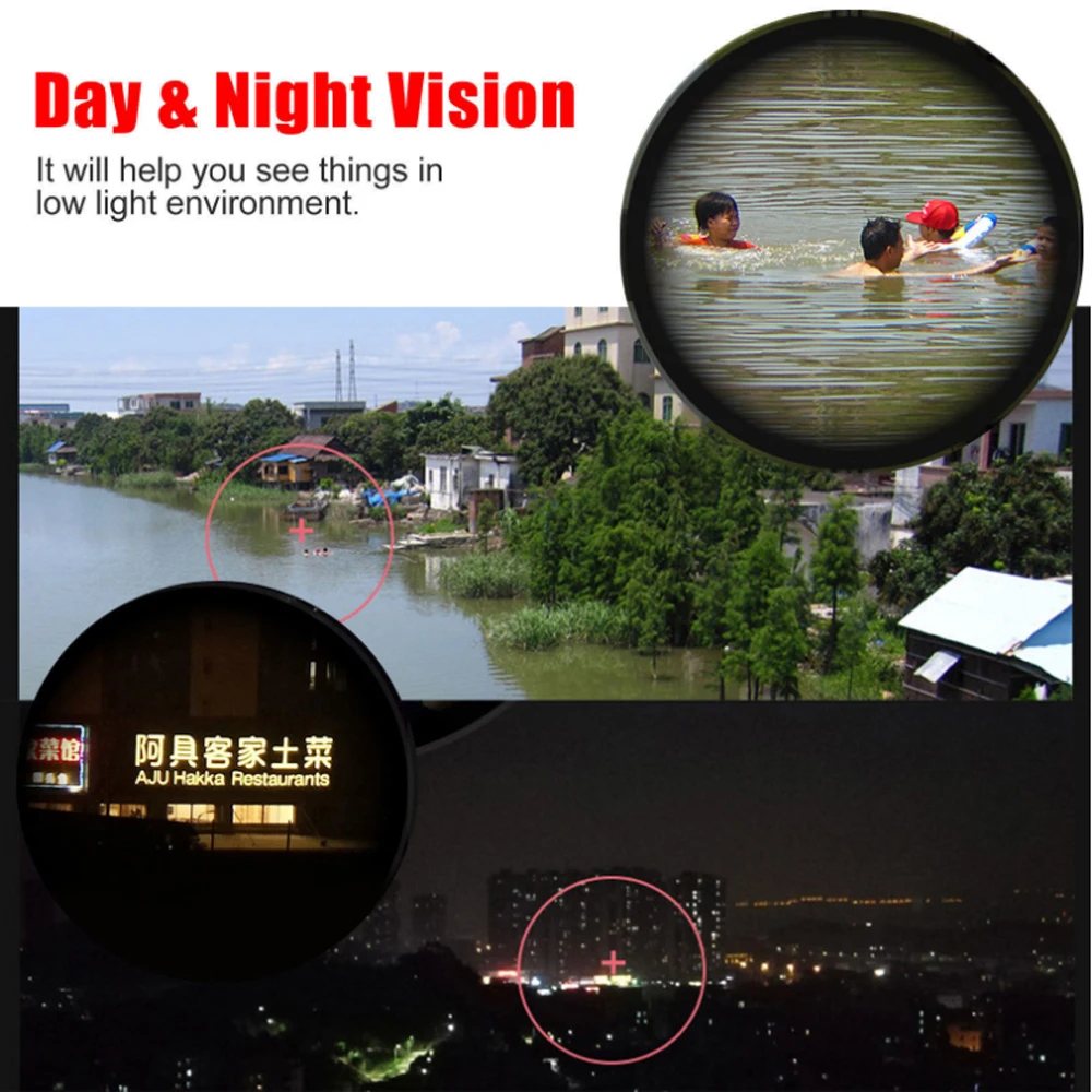 Ночное видение 40X60 HD оптический Монокуляр Охота Кемпинг Туризм телескоп с