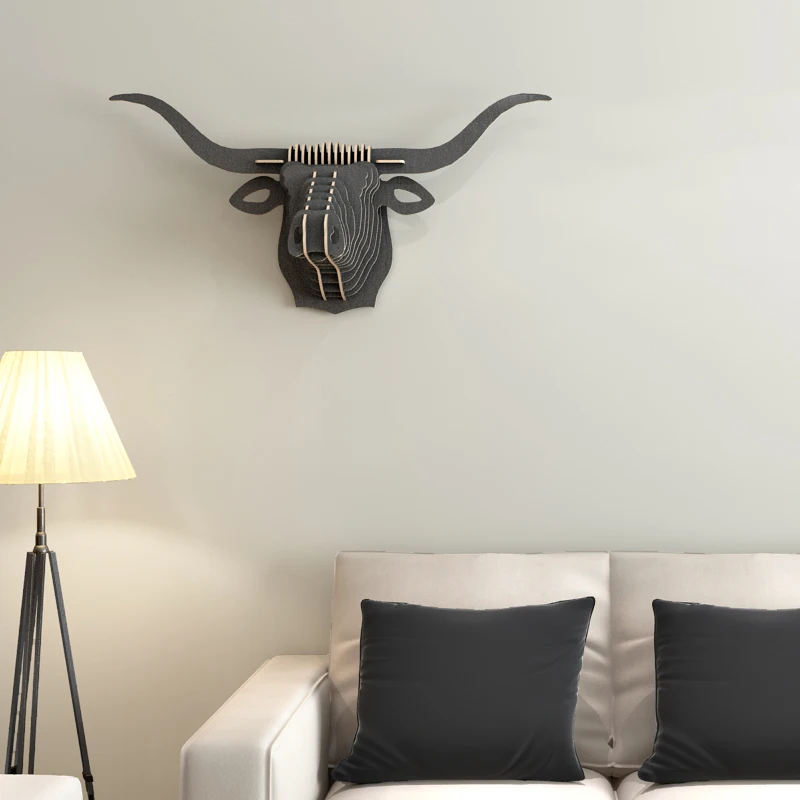 Longhorn настенные украшения Испанский бык голова буйвола творческий СДЕЛАЙ САМ