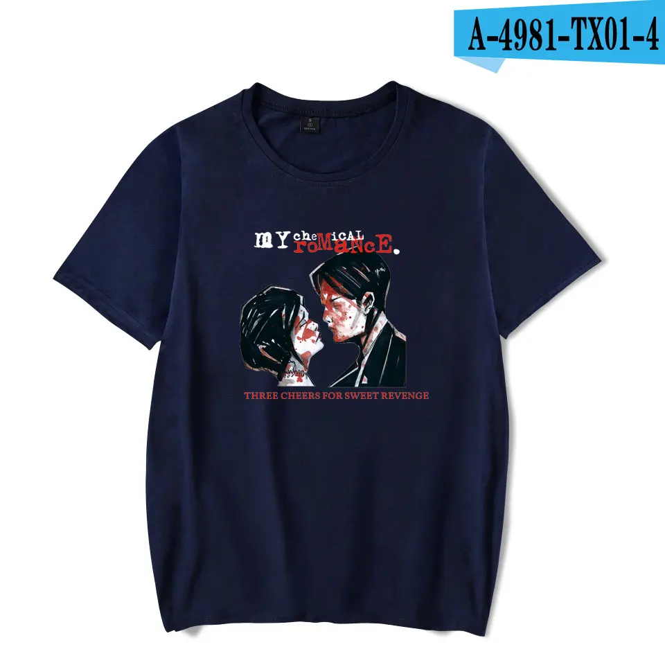 navy bule My Chemical Romance футболка s крутая модная летняя футболка s мужские и женские футболки Повседневная футболка унисекс футболка с коротким рукавом топы - Цвет: navy bule
